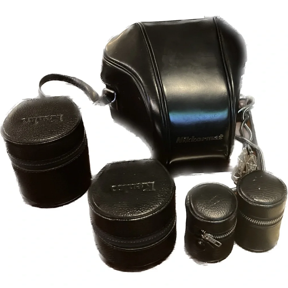 Full Set of Vintage antique Nikon Nikkormat SLR 35 MM Camera and leather bag - Picture 6 of 15